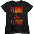 STAR TREK DISCOVERY/REMAIN KLINGON - S/S WOMENS TEE - BLACK
