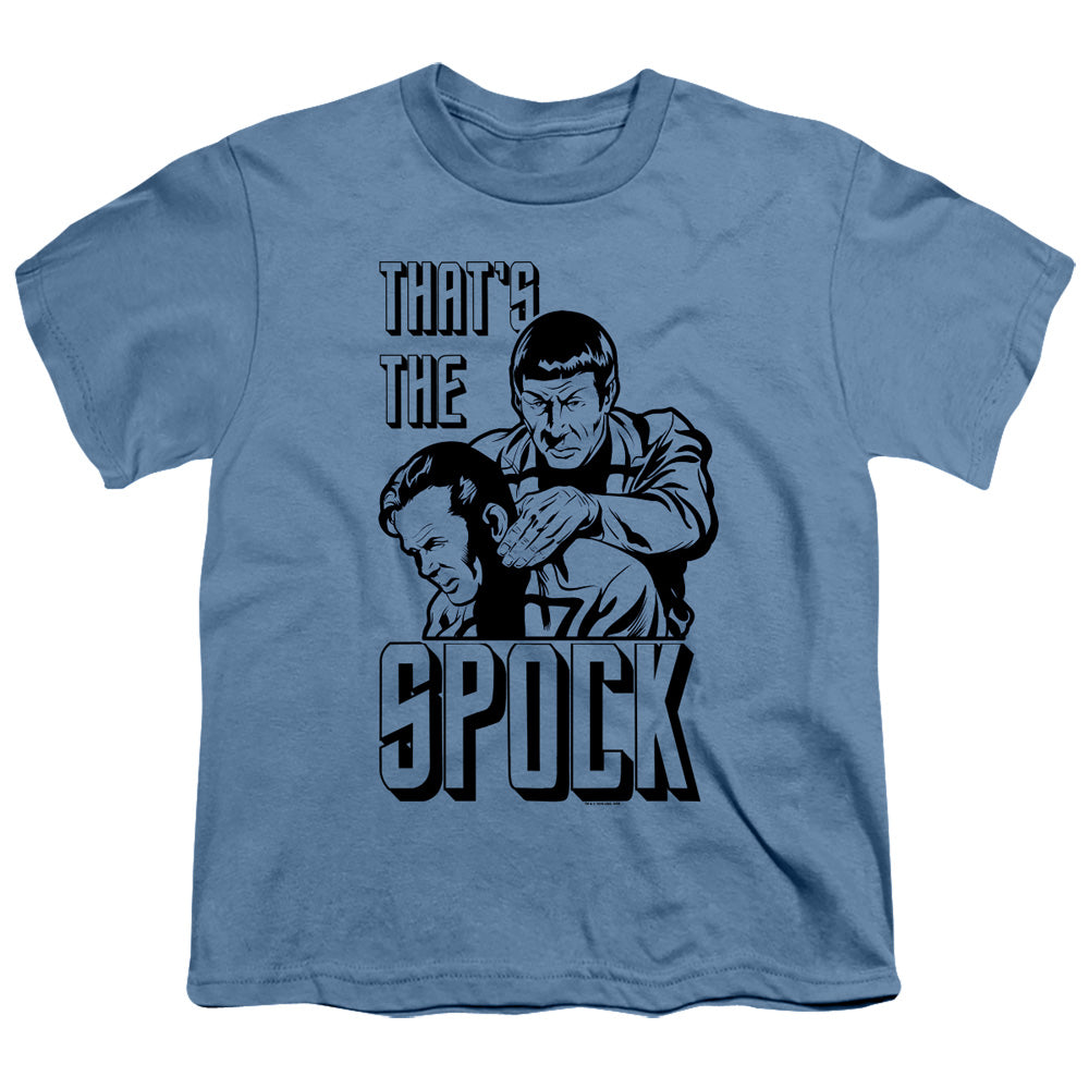 STAR TREK/THATS THE SPOCK - S/S YOUTH 18/1 - CAROLINA BLUE