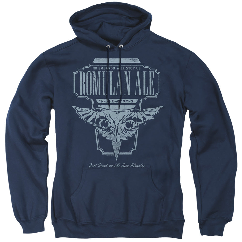 STAR TREK THE NEXT GENERATION/ROMULAN ALE - ADULT PULLOVER HOODIE - NAVY