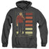 STAR TREK/ALL SHES GOT CAPTAIN - ADULT HEATHER HOODIE - BLACK