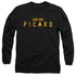 STAR TREK PICARD/PICARD LOGO - L/S ADULT 18/1 - BLACK