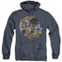 STAR TREK/PON FAR - ADULT HEATHER HOODIE - NAVY