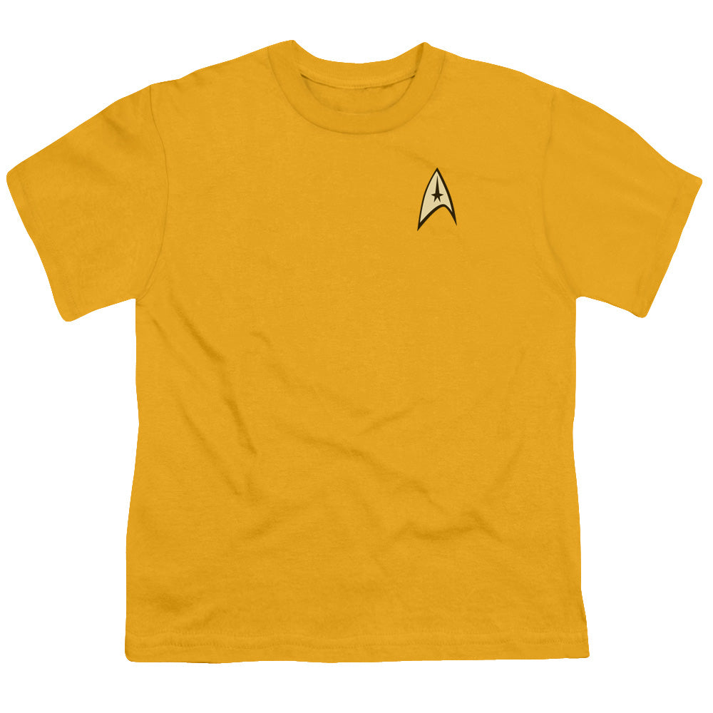STAR TREK/COMMAND UNIFORM - S/S YOUTH 18/1 - GOLD
