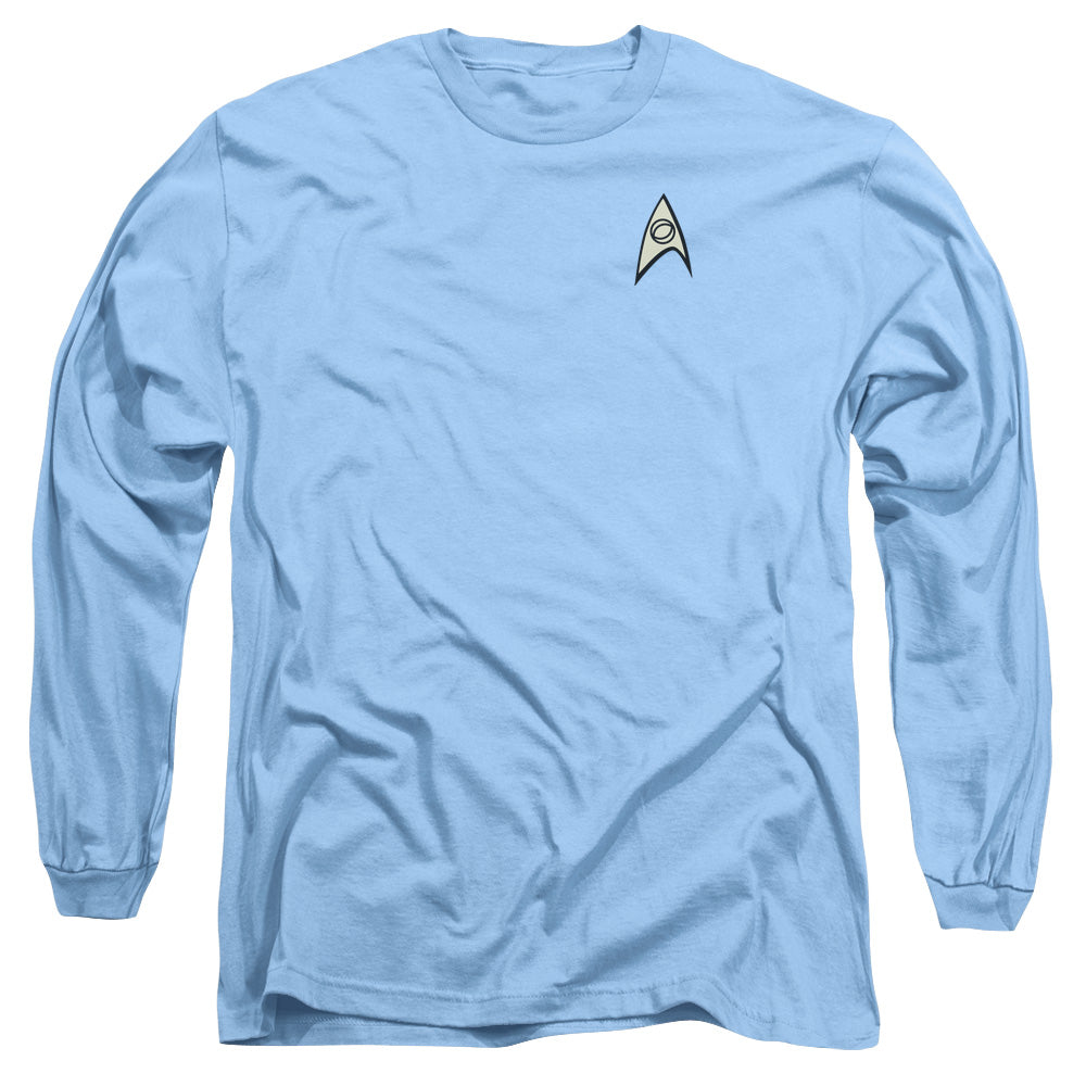 STAR TREK/SCIENCE UNIFORM - L/S ADULT 18/1 - CAROLINA BLUE