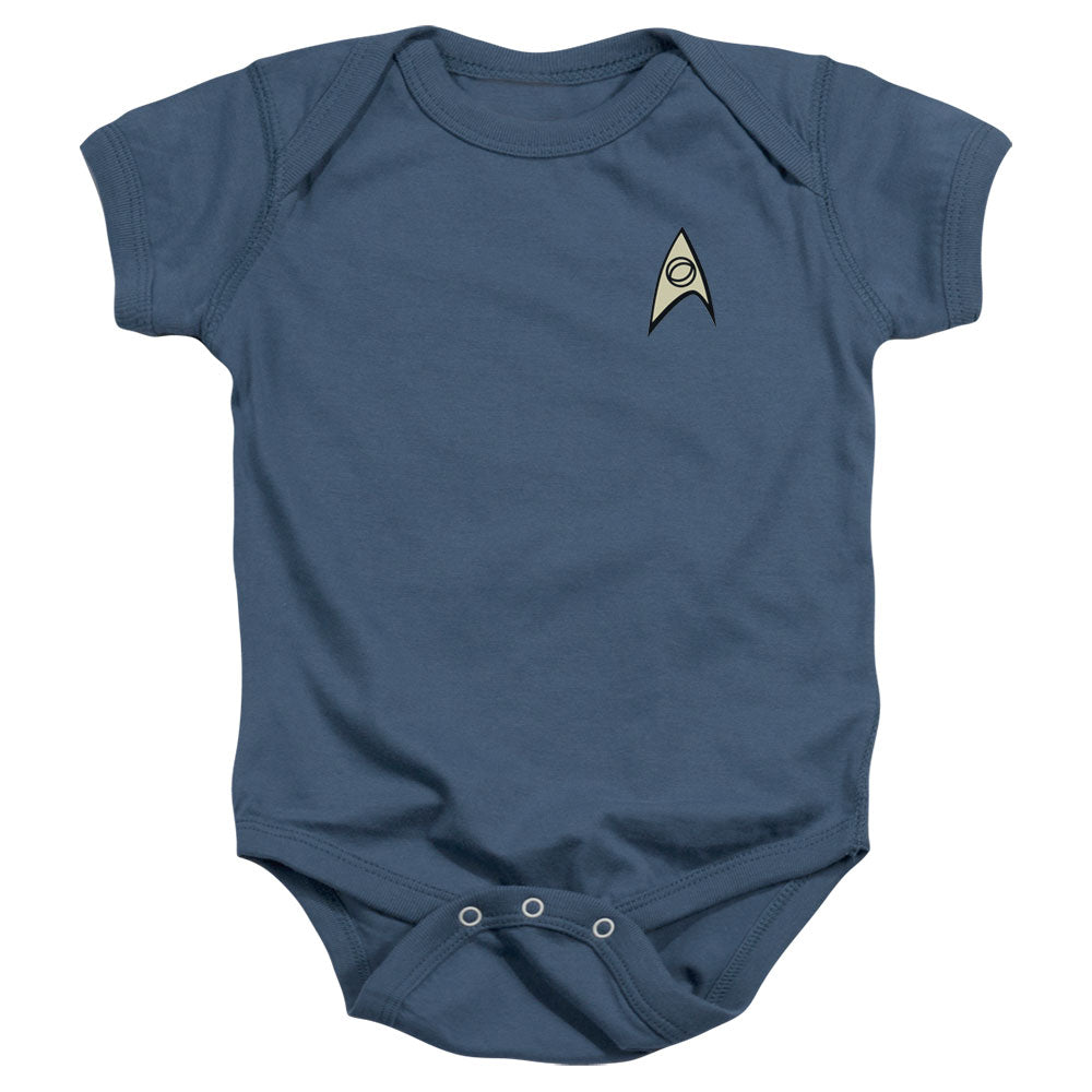 STAR TREK/SCIENCE UNIFORM - INFANT SNAPSUIT - SLATE