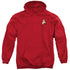 STAR TREK/ENGINEERING UNIFORM - ADULT PULLOVER HOODIE - RED