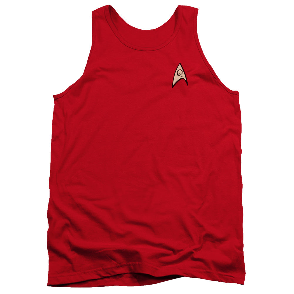 STAR TREK/ENGINEERING UNIFORM - ADULT TANK - RED