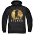 STAR TREK PICARD/A MAN AND HIS DOG - ADULT PULLOVER HOODIE - BLACK