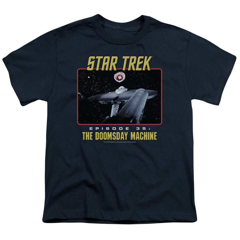 ST ORIGINAL/THE DOOMSDAY MACHINE - S/S YOUTH 18/1 - NAVY