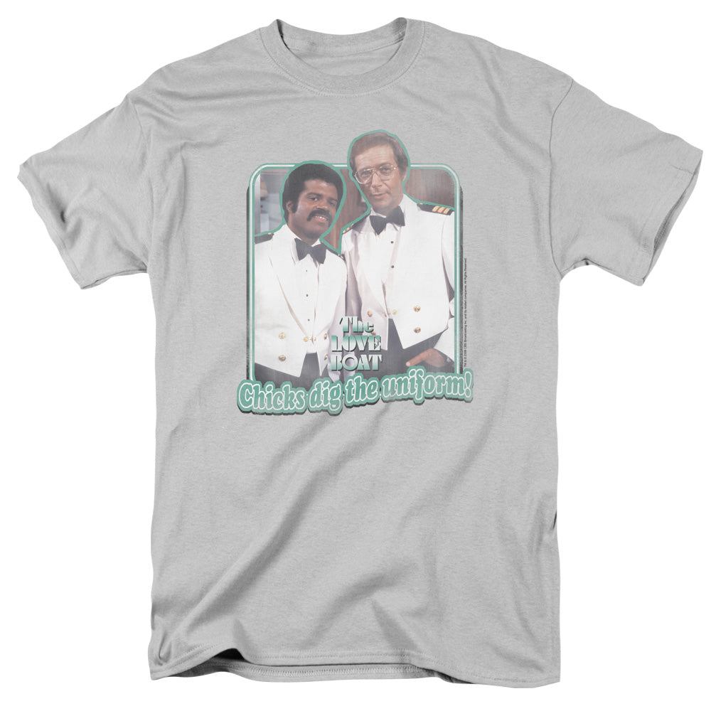LOVE BOAT/DIG THE UNIFORM - S/S ADULT 18/1 - SILVER