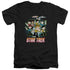 QUOGS/QUOGS COLLAGE - S/S ADULT V-NECK 30/1 - BLACK