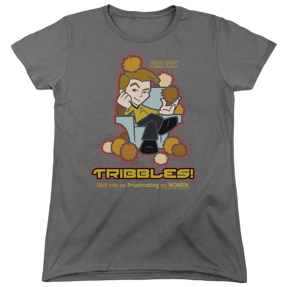 QUOGS/NOT AS FRUSTRATING - S/S WOMENS TEE - CHARCOAL