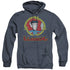 QUOGS/ILLOGICAL - ADULT HEATHER HOODIE - NAVY