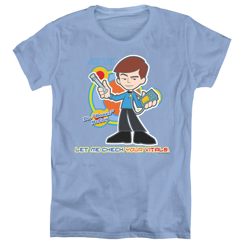 QUOGS/CHECK YOUR VITALS - S/S WOMENS TEE - CAROLINA BLUE