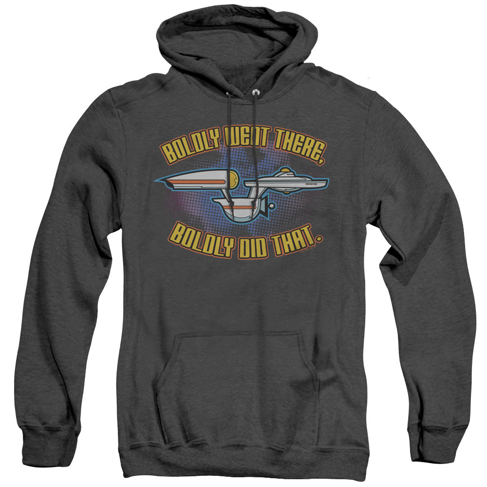 QUOGS/BOLD - ADULT HEATHER HOODIE - BLACK