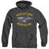 QUOGS/BOLD - ADULT HEATHER HOODIE - BLACK