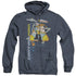 QUOGS/CAPTAINS CHAIR - ADULT HEATHER HOODIE - NAVY