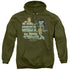 QUOGS/I NEED MORE TIME - ADULT PULLOVER HOODIE - MILITARY GREEN