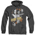 STAR TREK/GRAPHIC GOOD VS EVIL - ADULT HEATHER HOODIE - BLACK