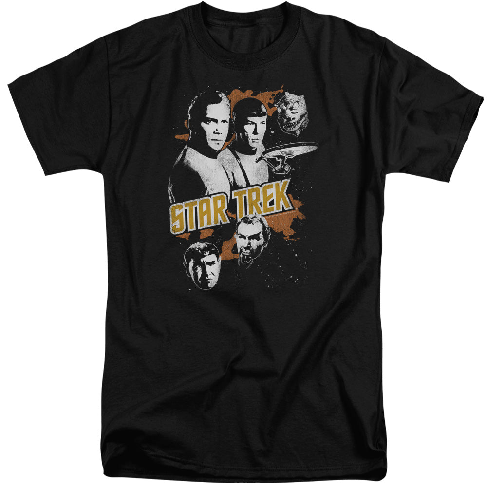 STAR TREK/GRAPHIC GOOD VS EVIL - S/S ADULT TALL 18/1 - BLACK