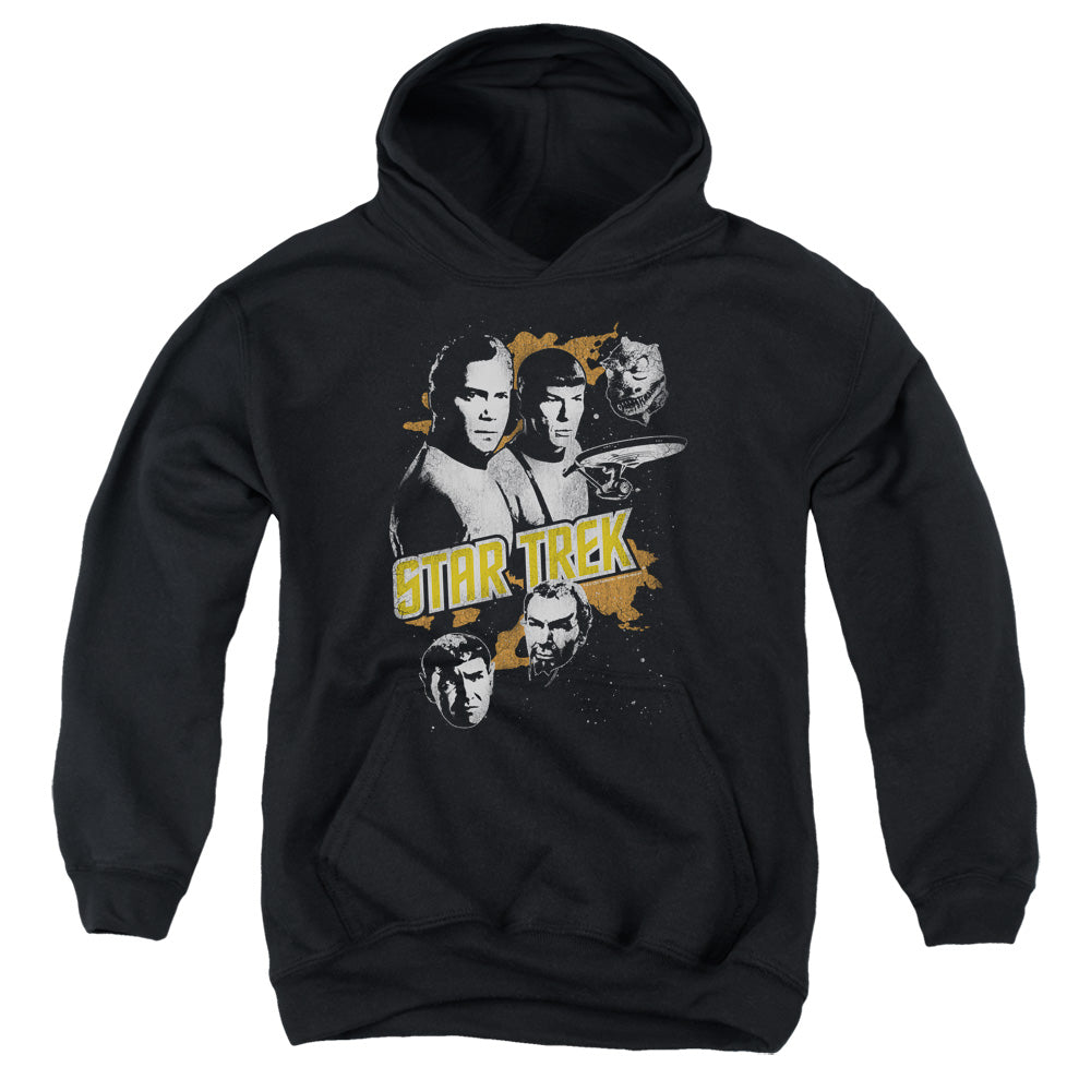 STAR TREK/GRAPHIC GOOD VS EVIL - YOUTH PULLOVER HOODIE - BLACK