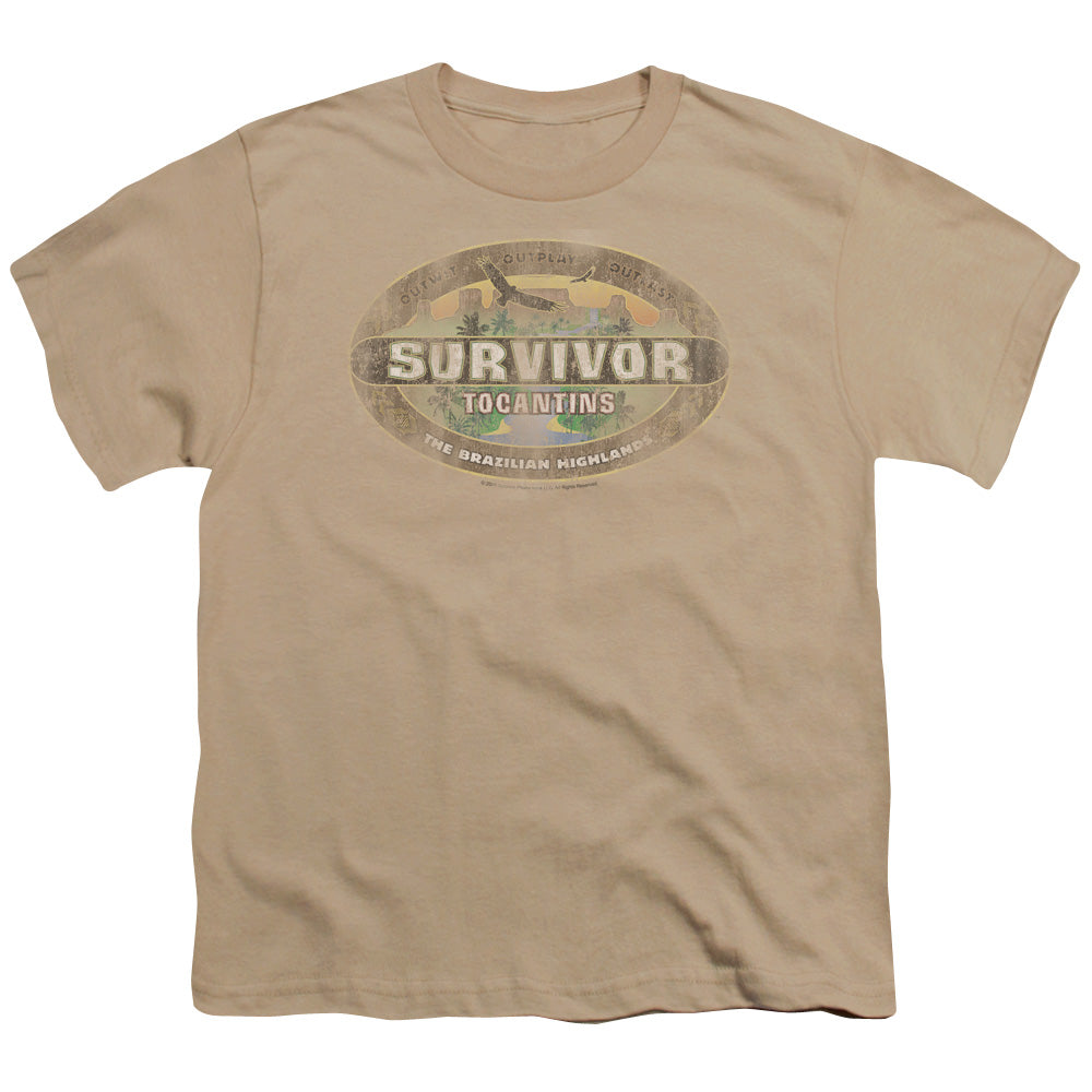 SURVIVOR/TOCANTINS DISTRESSED - S/S YOUTH 18/1 - SAND