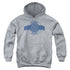 CSI/VEGAS BADGE - YOUTH PULLOVER HOODIE - ATHLETIC HEATHER