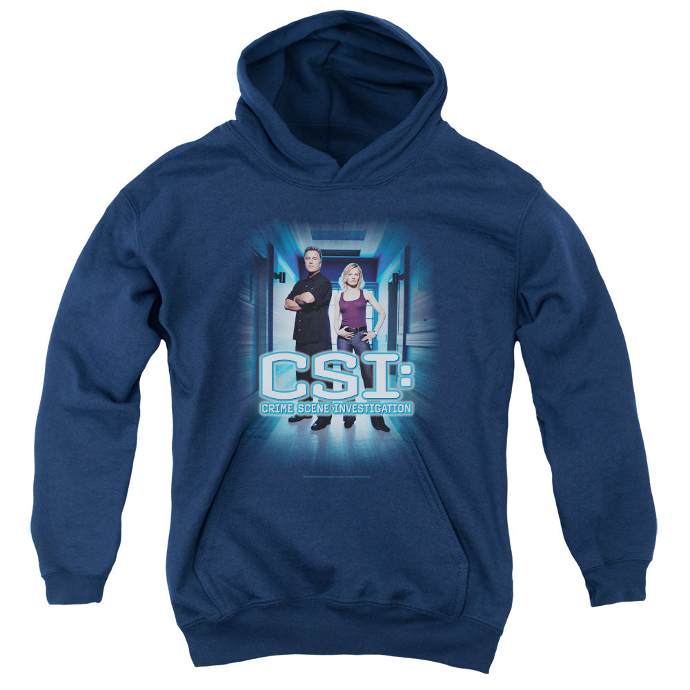 CSI/SERIOUS BUSINESS - YOUTH PULLOVER HOODIE - NAVY