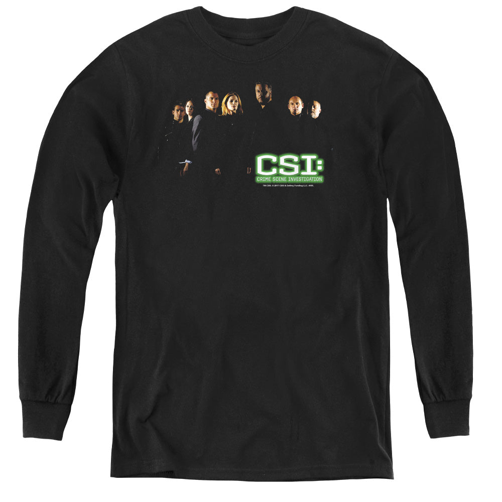 CSI/SHADOW CAST - YOUTH LONG SLEEVE TEE - BLACK