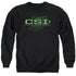 CSI/SKETCHY SHADOW - ADULT CREWNECK SWEATSHIRT - BLACK