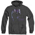 CSI/AT THE SCENE - ADULT HEATHER HOODIE - BLACK