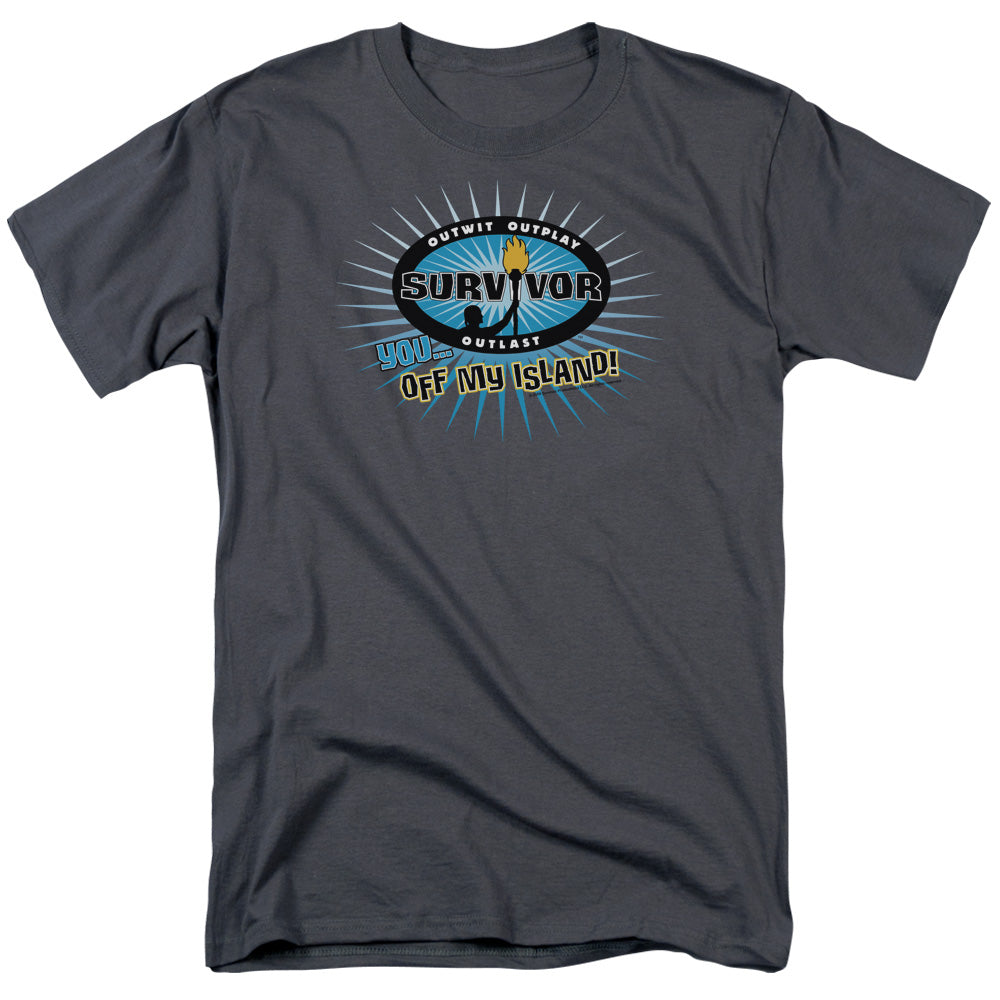 SURVIVOR/OFF MY ISLAND - S/S ADULT 18/1  -  CHARCOAL