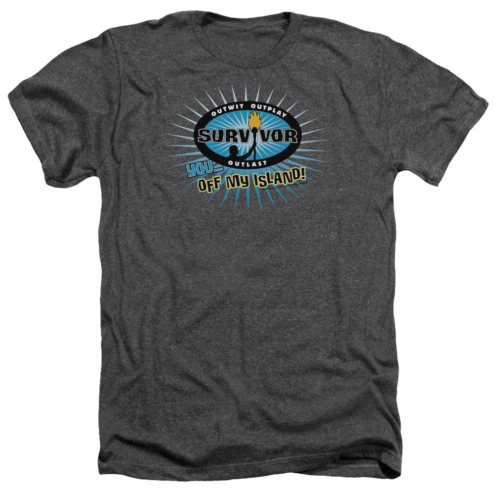 SURVIVOR/OFF MY ISLAND - ADULT HEATHER - CHARCOAL