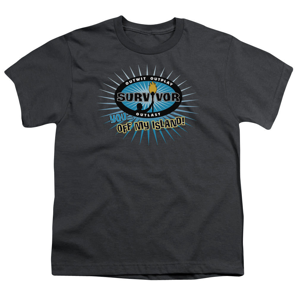 SURVIVOR/OFF MY ISLAND - S/S YOUTH 18/1 - CHARCOAL
