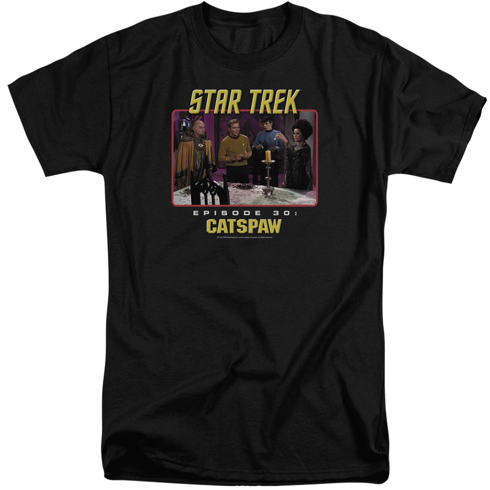 STAR TREK ORIGINAL/CATS PAW - S/S ADULT TALL 18/1 - BLACK