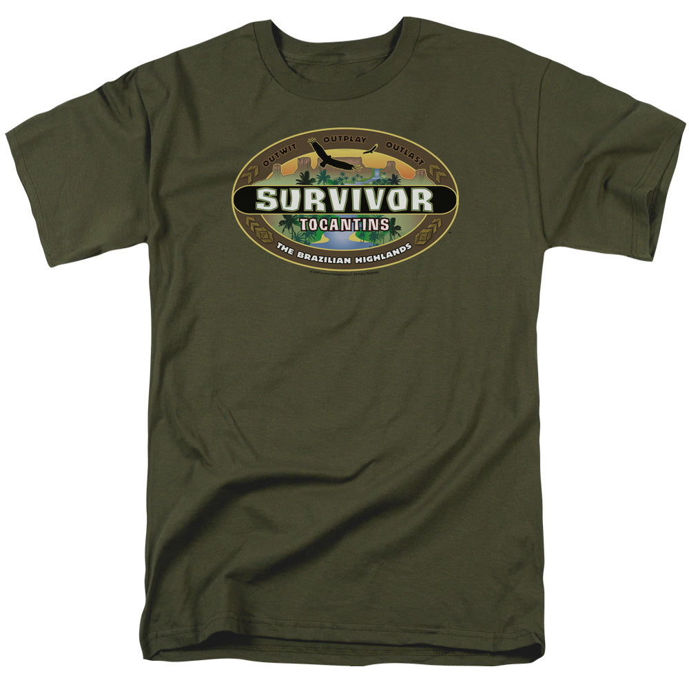 SURVIVOR/TOCANTINS LOGO - S/S ADULT 18/1 - MILITARY GREEN