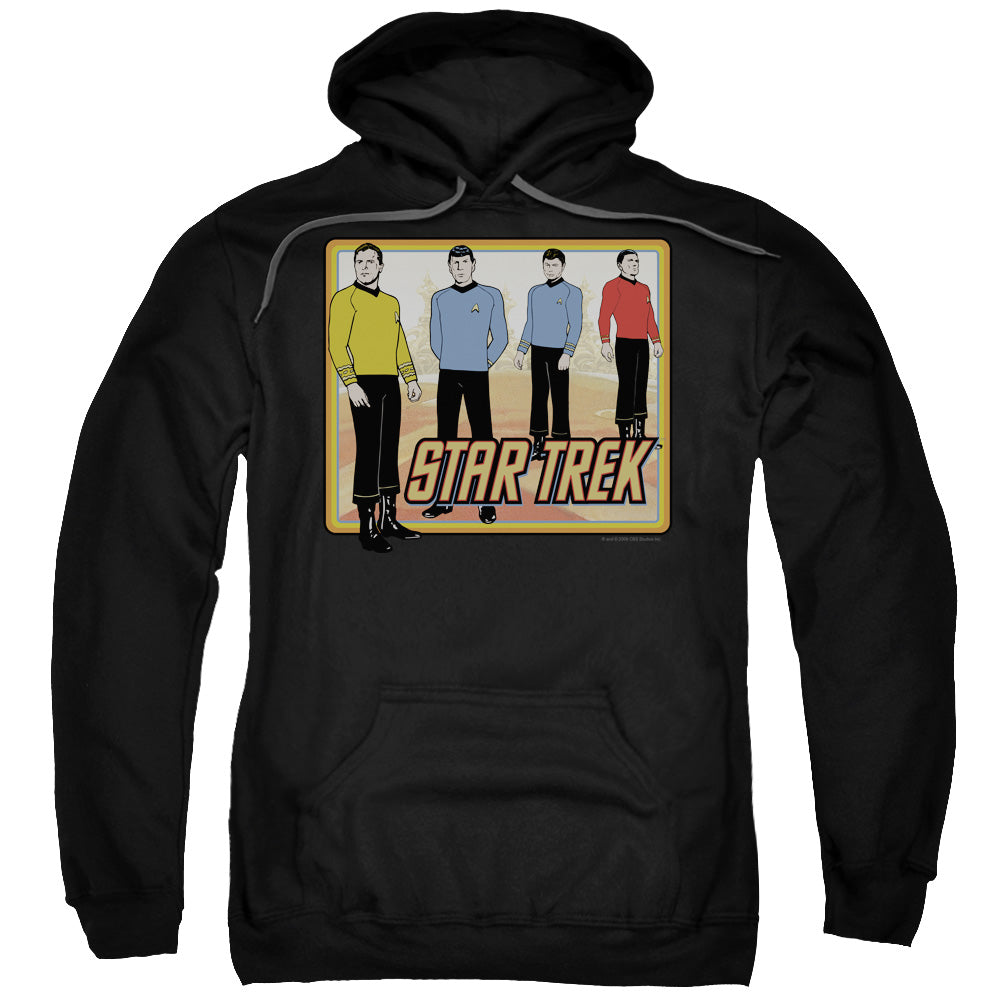 STAR TREK/CLASSIC - ADULT PULLOVER HOODIE - BLACK