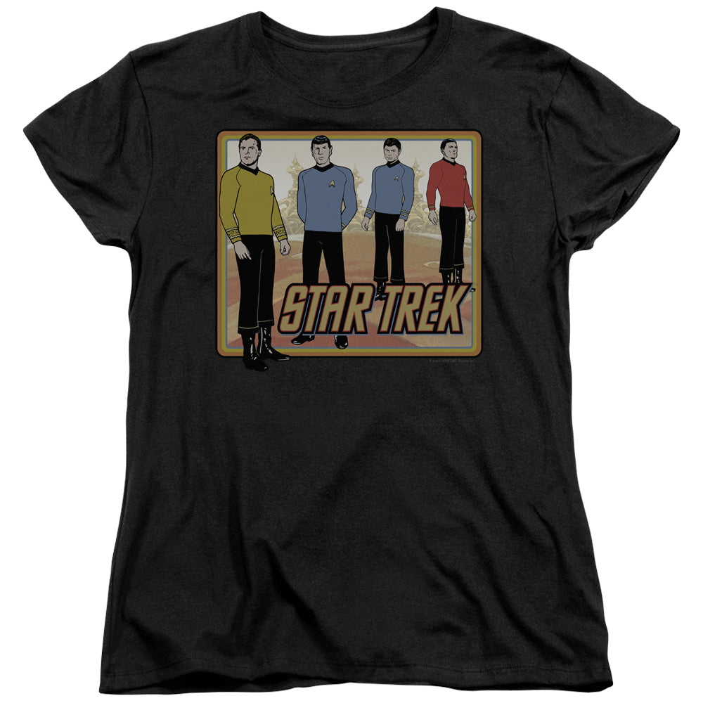 STAR TREK/CLASSIC - S/S WOMENS TEE - BLACK