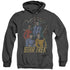 STAR TREK/WARP FACTOR 4 - ADULT HEATHER HOODIE - BLACK