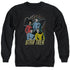 STAR TREK/WARP FACTOR 4 - ADULT CREWNECK SWEATSHIRT - BLACK
