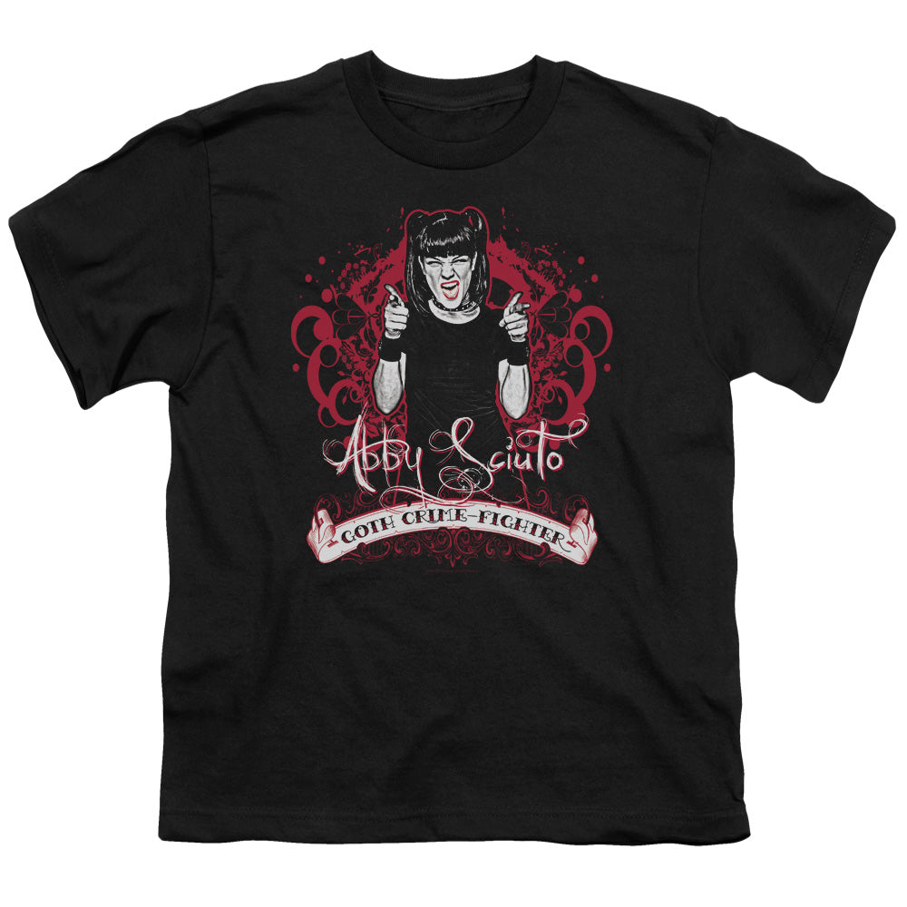 NCIS/GOTH CRIME FIGHTER - S/S YOUTH 18/1 - BLACK