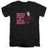 NCIS/NO BLUFFING - S/S ADULT V-NECK 30/1 - BLACK