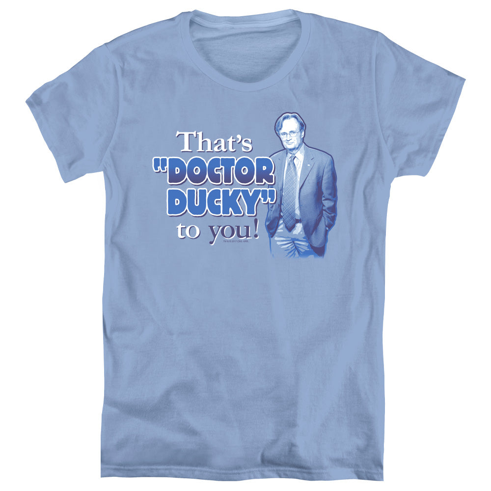 NCIS/DOCTOR DUCKY - S/S WOMENS TEE - CAROLINA BLUE