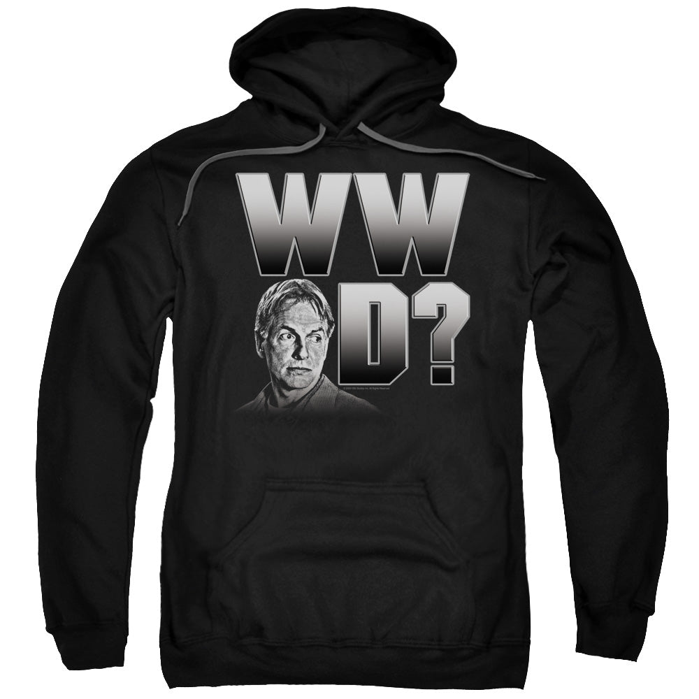 NCIS/WHAT WOULD GIBBS DO - ADULT PULLOVER HOODIE - BLACK