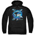 STAR TREK/STARFLEET VESSELS - ADULT PULLOVER HOODIE - BLACK