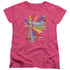 STAR TREK/STARS OF TREK - S/S WOMENS TEE - HOT PINK