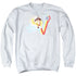LOVE BOAT/WELCOME ABOARD - ADULT CREWNECK SWEATSHIRT - WHITE