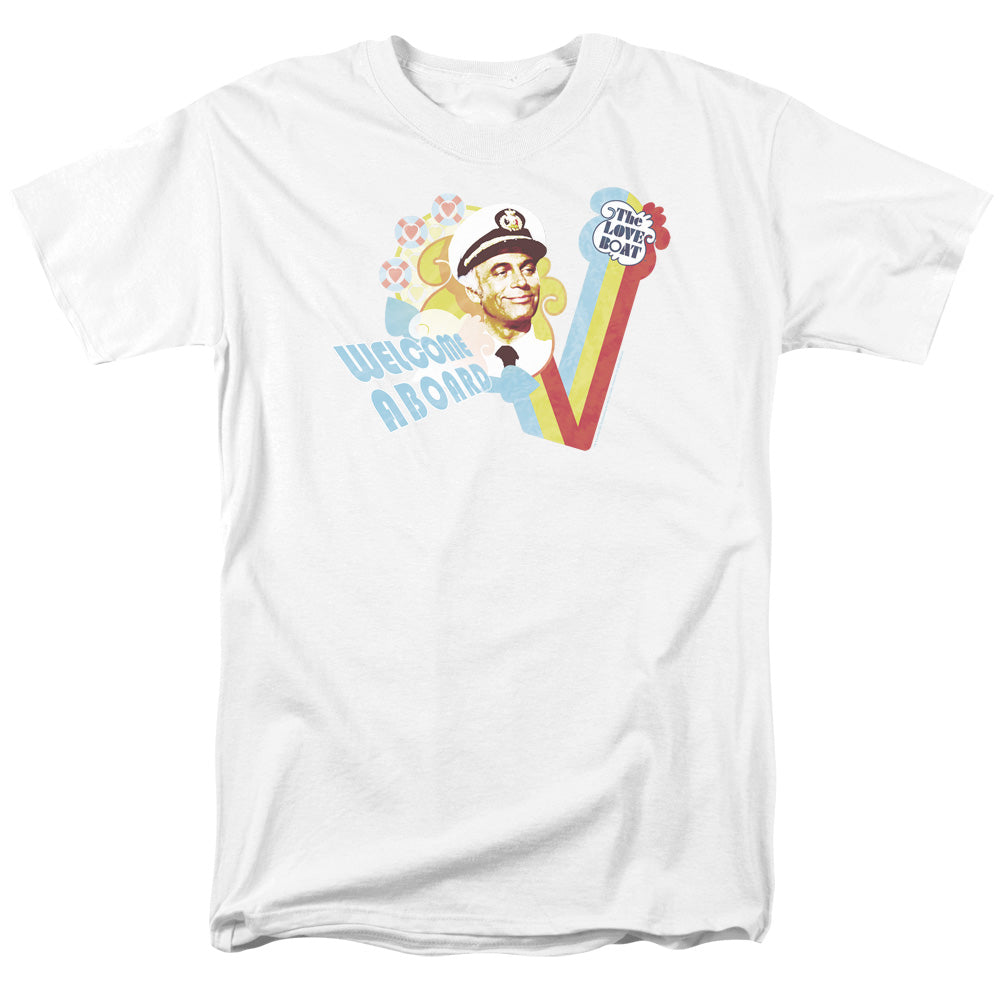 LOVE BOAT/WELCOME ABOARD - S/S ADULT 18/1 - WHITE