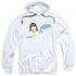 LOVE BOAT/ROMANCE AHOY - ADULT PULLOVER HOODIE - WHITE