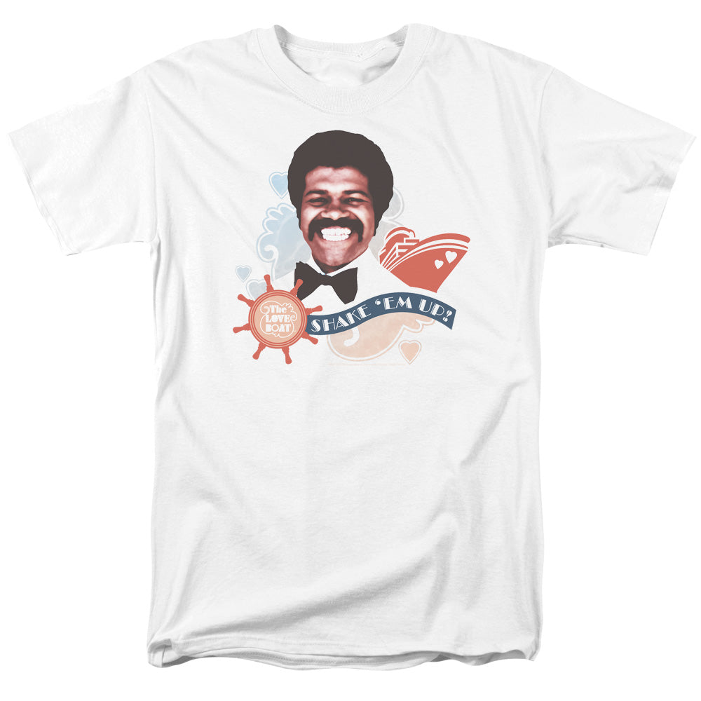 LOVE BOAT/SHAKE EM UP - S/S ADULT 18/1 - WHITE